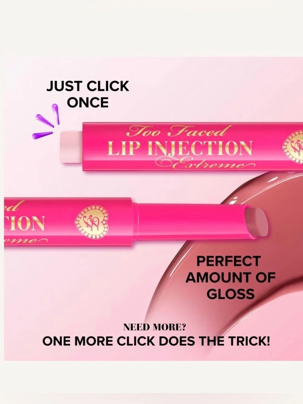 NEW! Too Faced Lip Injection Extreme Plumping Clicks in Feelin’ Spicy